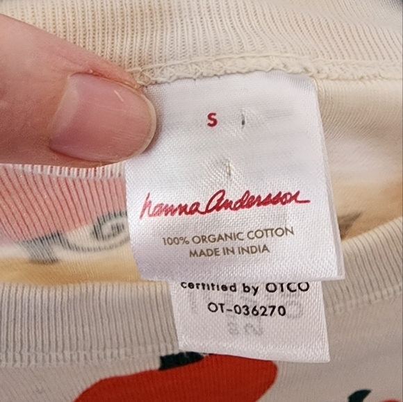 Hanna Anderson Pumpkin Patch PJ Top S - Picture 4 of 4